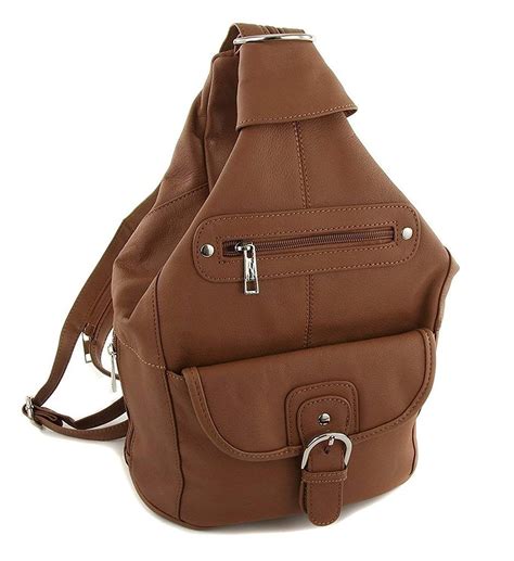 small leather backpack handbag.